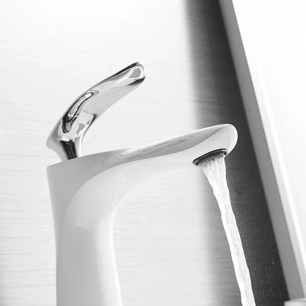 DecorBites™ Gold Waterfall Bathroom Faucet - Single Handle Basin Mixer Tap, Elegant Design