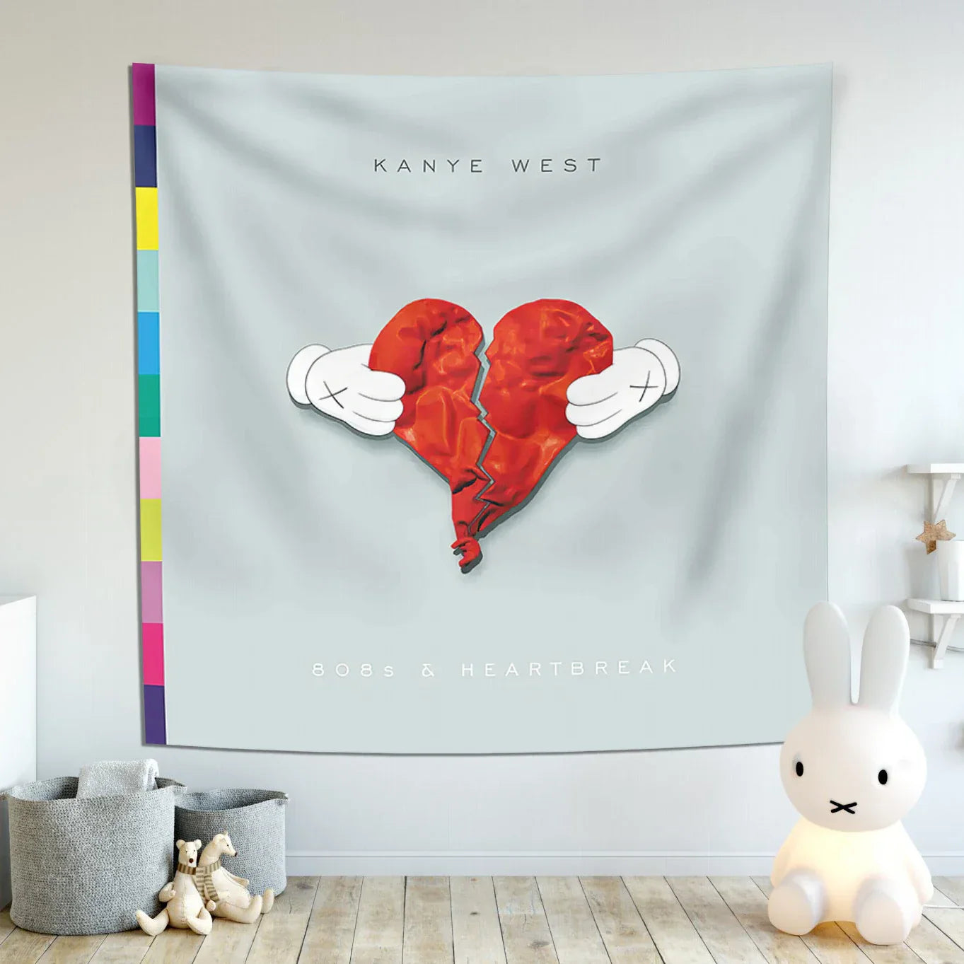 DecorBites™ Kanye's West Wall Tapestry: Music Album Cover Poster for Bedroom Decoration