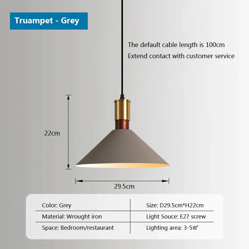 Lámparas colgantes de loft industrial Decorbites™ de hierro para hogar, restaurante y sala de estar