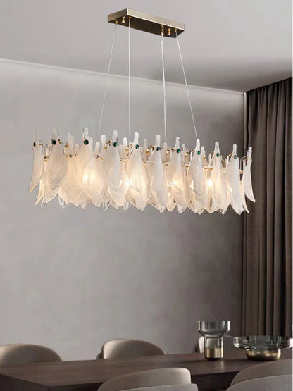 DecorBites™ Cloud Mist Glass Chandelier with G9 Light Source - Luxury Home Decoration