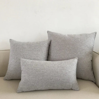 Funda para Cojín de Sofá Marfil™ Decorbites 30x50cm 40x40cm 45x45cm 50x50cm 60x60cm Color Sólido