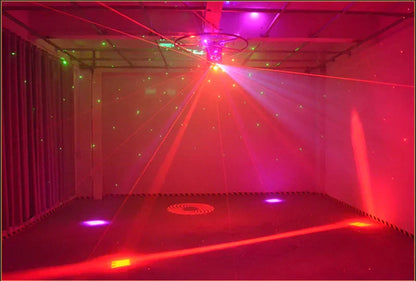 DecorBites™ 24-Led Moving Head Laser Light Bar Strobe, Red/Green Laser, KTV Light