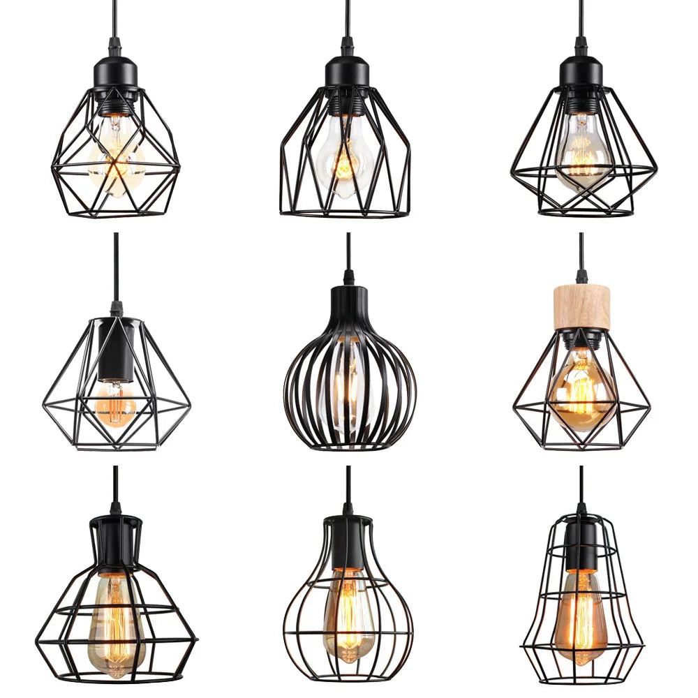 DecorBites™ Industrial Loft Pendant LED Ceiling Light for Home Living Room Kitchen Decor