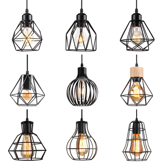 DecorBites™ Industrial Loft Pendant LED Ceiling Light for Home Living Room Kitchen Decor