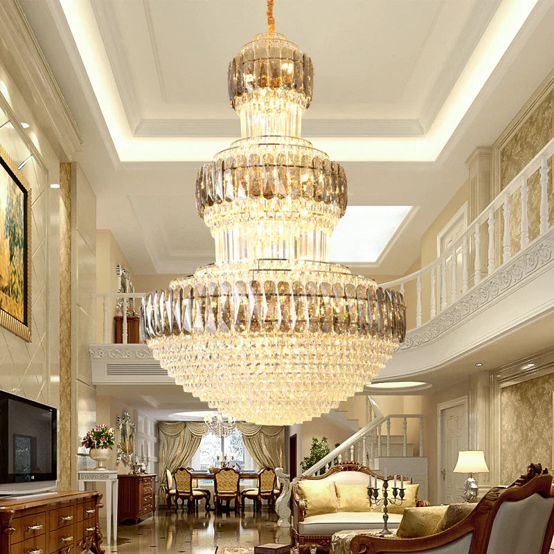 DecorBites™ Luxury Crystal Chandelier for Elegant Spaces