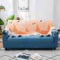 Decobites Printed Stretch Sofa Cover Slipcover for 3 Seater Couch Home Protector