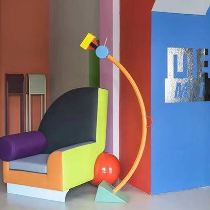 Lámpara de suelo LED Treetop™ para niños: Diseño nórdico colorido para la habitación infantil