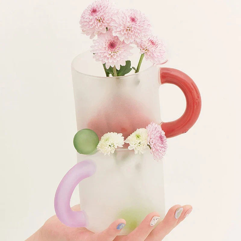 DecorBites™ Colorful Glass Mug Set 350ml
