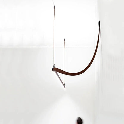 DecorBites™ Leather Belt Chandelier Pendant Light for Modern Minimalist Home Decor