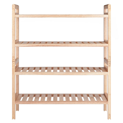 Helge - Wood Stackable Shoe Rack Shoe Cabinet Entryway Shoe Storage Cabinet