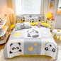 Decobites Flower Single Double Bedding Set Full Size Cotton Duvet Cover High Quality Quilt Cover Set