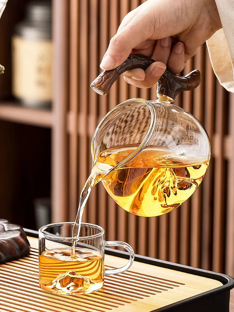 DecorBites™ Lazy Kung Fu Tea Set with Magnetic Water-Separating Bowl & Teapot