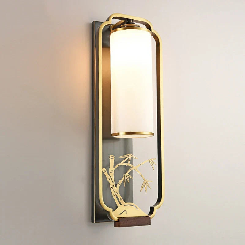 DecorBites™ Elegant Iron Glass Wall Sconce for Living Room Bedroom TV Background