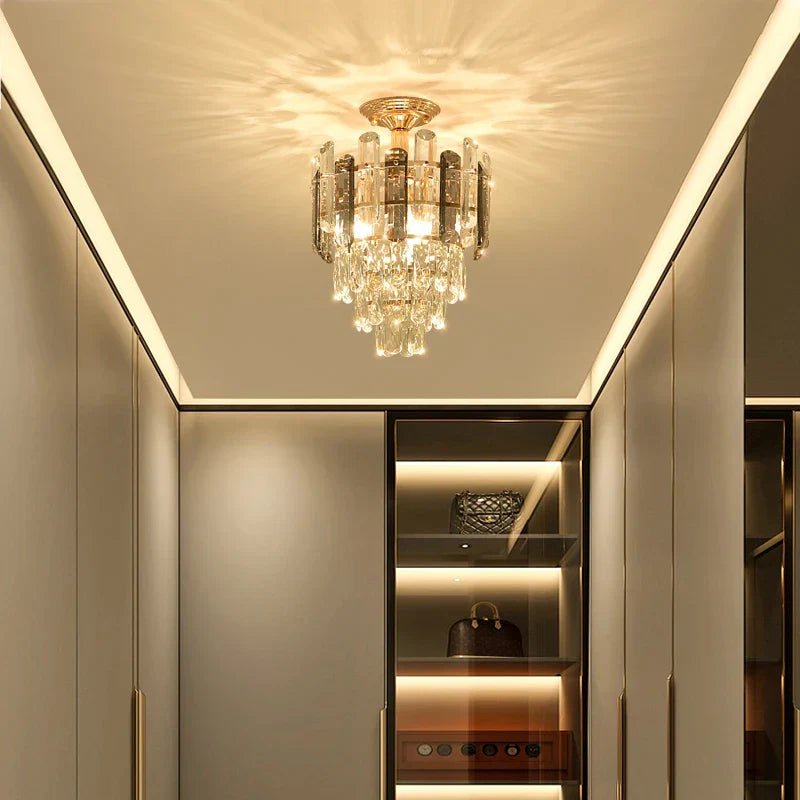 DecorBites™ Crystal LED Ceiling Chandelier for Home Decor