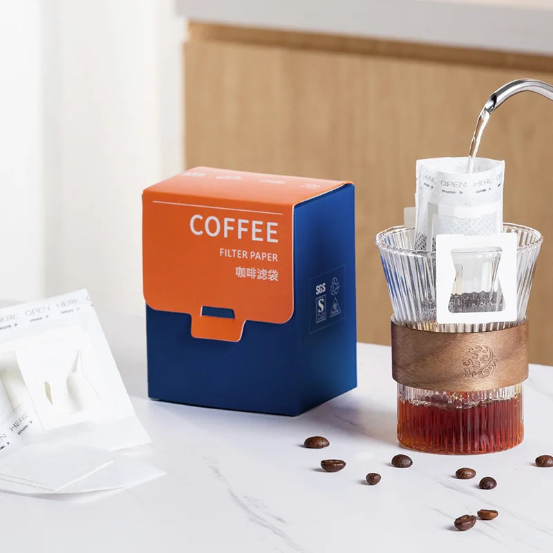 Decorbites™ Kaffeefilterbeutel: Einweg-Hängeohrfilter für Espresso-Kaffee