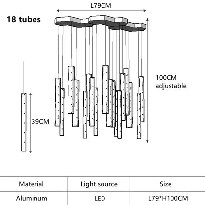 DecorBites™ Gold/Silver LED Chandelier for Home, Restaurant, and Beauty Club Lighting