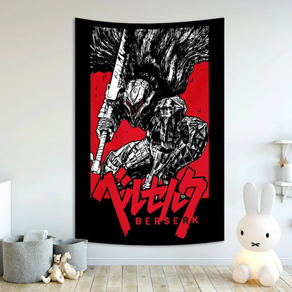 Decobites Berserk Sacrifice Tapestry Hanging for Home, Bar, Cafe | Aesthetic Wall Decor