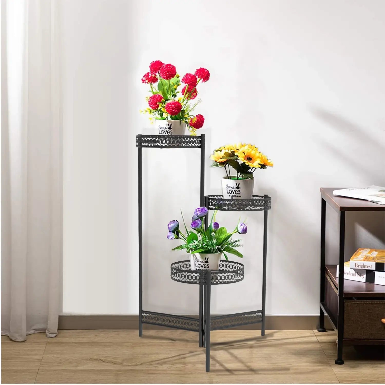DecorBites™ Metal Plant Stand for Indoor and Outdoor