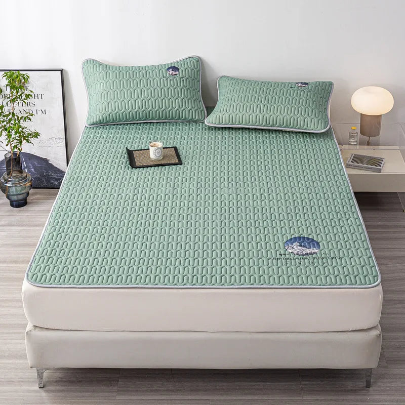 Juego de colchonetas de látex refrescantes DecorBites™ - Colchón acolchado grueso de verano y fundas de almohada