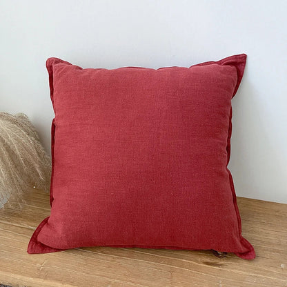 DecorBites™ Linen Fringed Pillow Cover for Home Bed Sofa Decoration