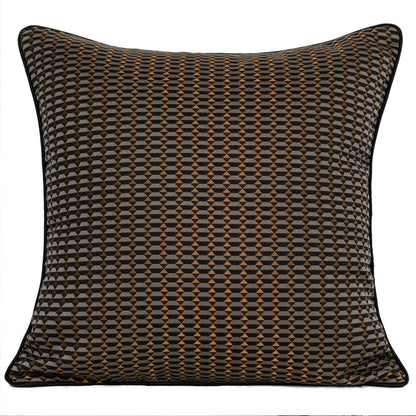 DecorBites™ Luxe Jacquard Cushion Covers - Brown Gold Coffee Color - 45x45cm