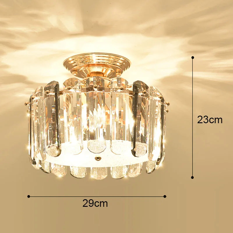 DecorBites™ Crystal LED Ceiling Chandelier for Home Decor