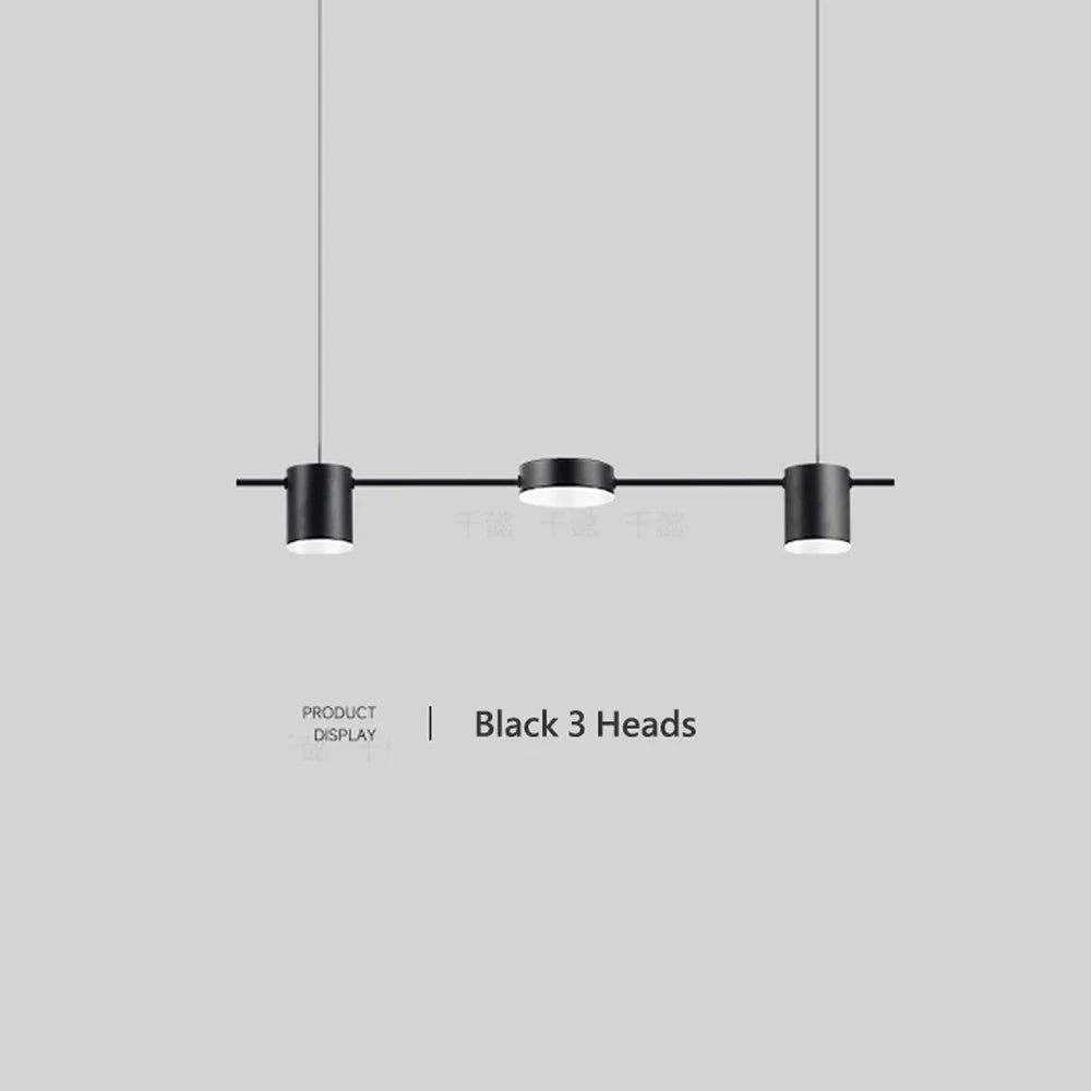 Art Deco Black and Gold LED Pendant Light