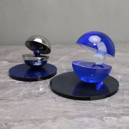 DecorBites™ Crystal Glass Abstract Home Decor Semi-circle Ornaments