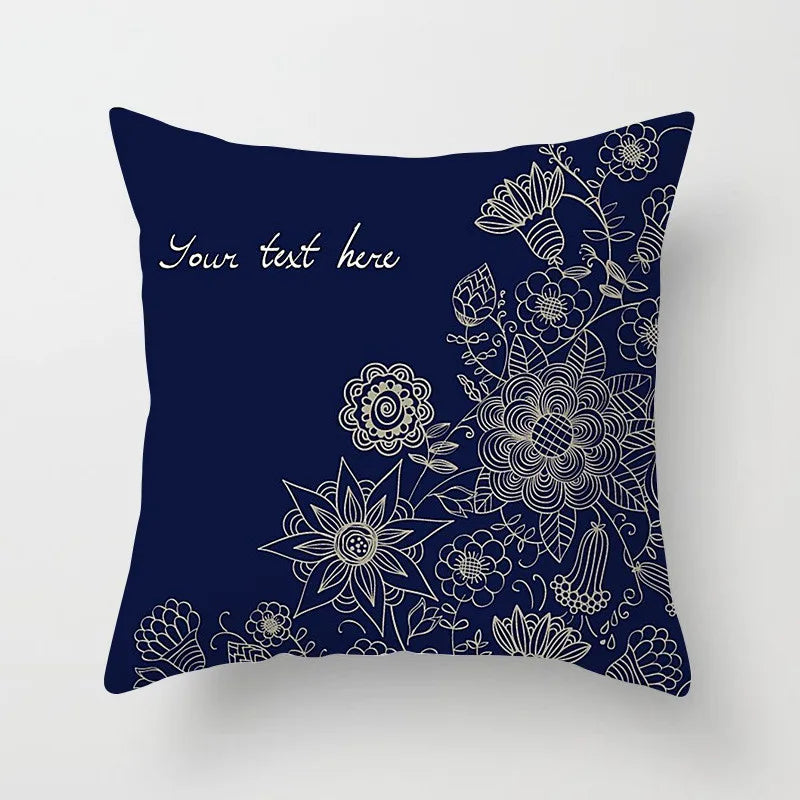 غطاء وسادة هندسي مربع من DecorBites™، غطاء وسادة أريكة بتصميم عرقي عتيق، مقاس 45×45 سم، ديكور منزلي