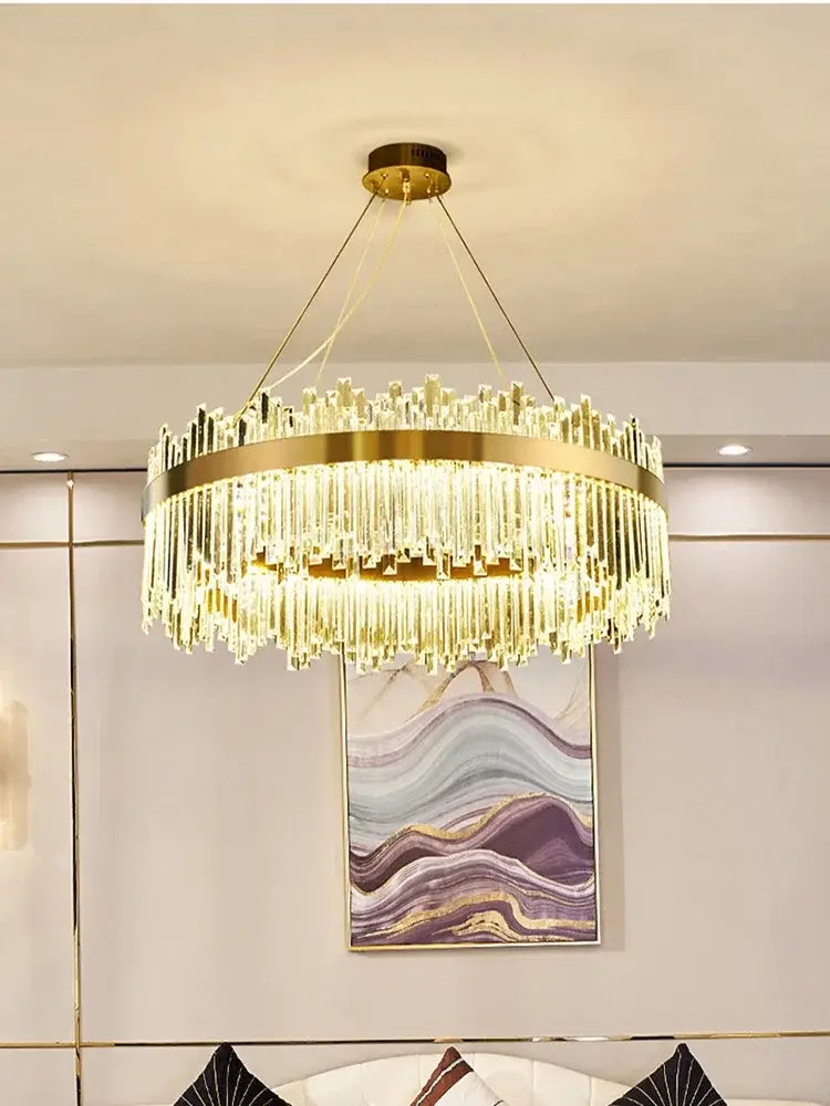 DecorBites™ Crystal Pendant Chandelier for Home Decor