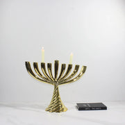 Conjunto de portavelas de torsión geométrica Decorbites™ de oro para una decoración elegante del hogar