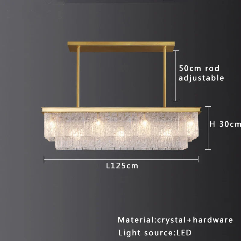 Decorbites™ Kristallglas-Deckenleuchter | Vintage-Luxus-Dekoration für Esszimmer und Wohnzimmer