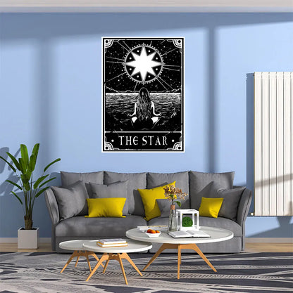 Decobites Hippie Tarot Card Tapestry: Astrology & Witchcraft Wall Hanging for Home Decor