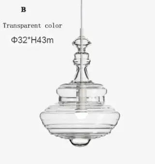 Decorbites™ Industrielles Vintage-Glas-Pendantleuchte für Esszimmer und Schlafzimmer