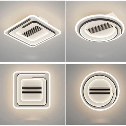 DecorBites™ LED Bladeless Ceiling Fan with Remote Control for Modern Living Room