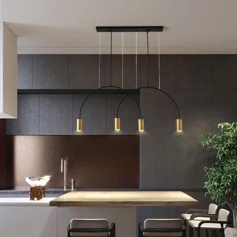 DecorBites™ Arc Pendant Light Chandelier - LED Suspension Lamp for Kitchen Island