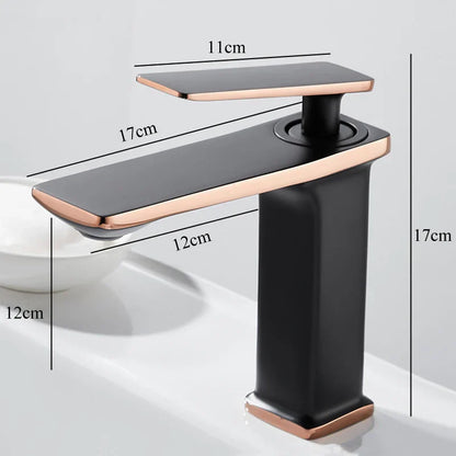 DecorBites™ Brass Basin Faucet: Single Handle Mixer Taps, Deck Mounted Bathroom Sink Faucets