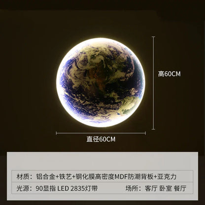 DecorBites™ LED Luxury Earth Wall Lamp for Living Room Bedroom Decoration