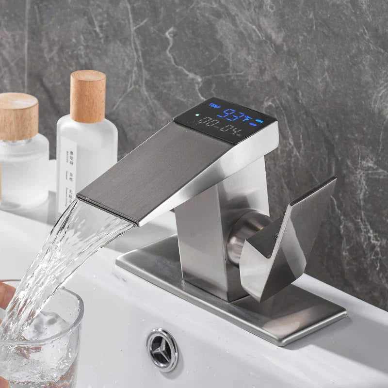 DecorBites™ Digital Display Basin Faucet with Hydroelectric Power Generation