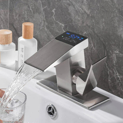 DecorBites™ Digital Display Basin Faucet with Hydroelectric Power Generation