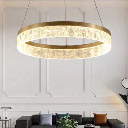 DecorBites™ Gold LED Chandeliers for Elegant Home and Hotel Decor