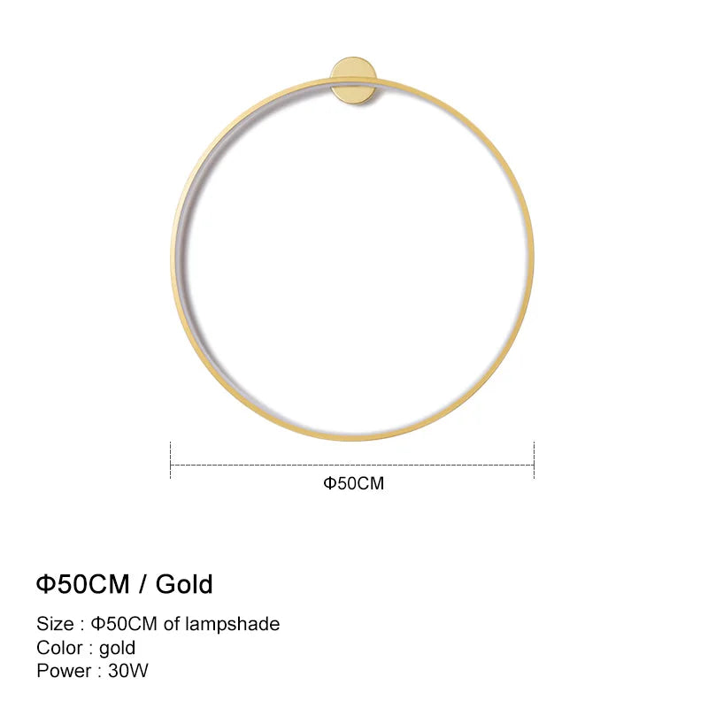 DecorBites™ LED Wall Lights for Modern Circle Decor in Bedroom, Living Room, Restaurant