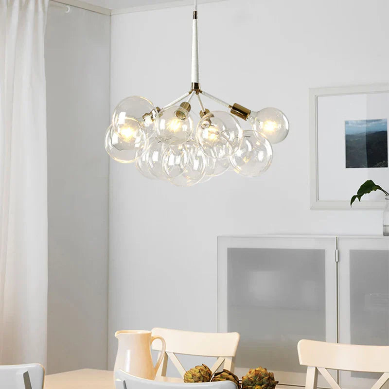 DecorBites™ Glass Balls Ceiling Pendant Lights Minimalist Living Room Chandelier Shop Bar Decor