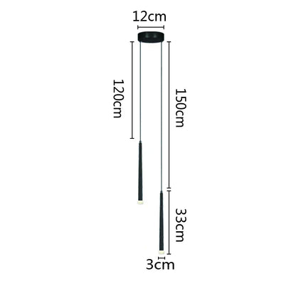 DecorBites™ LED Minimalist Pendant Lamp - Black/White for Bedroom, Dining, Coffee Shop Lighting