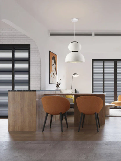 DecorBites™ Gourd Shaped LED Chandelier: Nordic Wabi Sabi Design for Homestay, Cafe & Restaurant