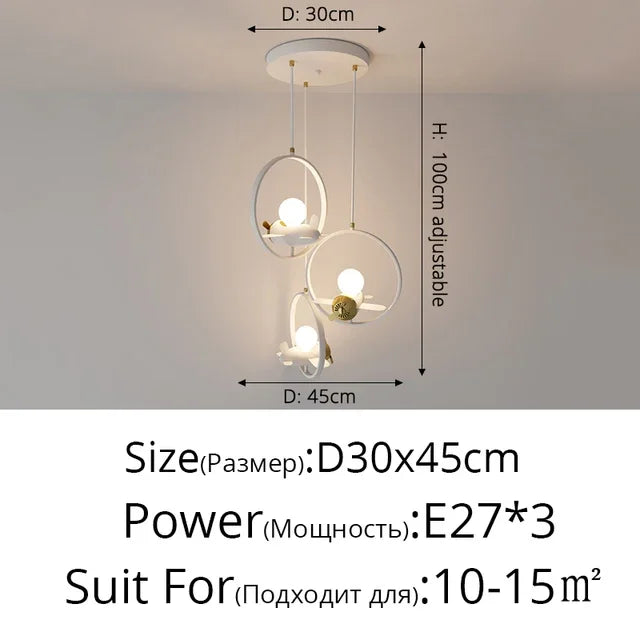 LED Helicopter Chandelier