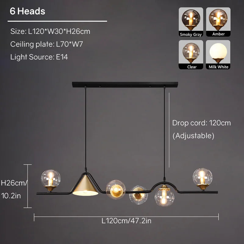 Decorbites™ Lineare Hängelampe Minimalistische Kronleuchter Moderne Nordische Esszimmertischlaterne