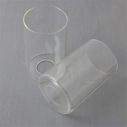 DecorBites™ Clear Glass Cylinder Lamp Shade for E27 E26 Socket - Vanity Chandelier Floor Light