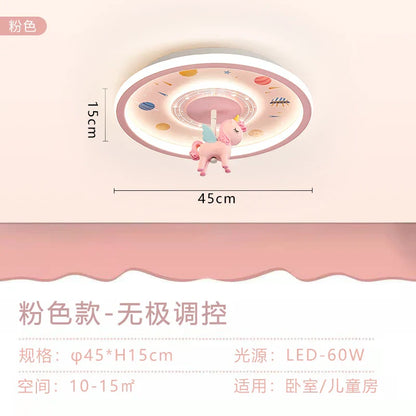 Lámpara de techo LED DecorBites™ de astronauta para habitación infantil - Diseño de dibujos animados azul