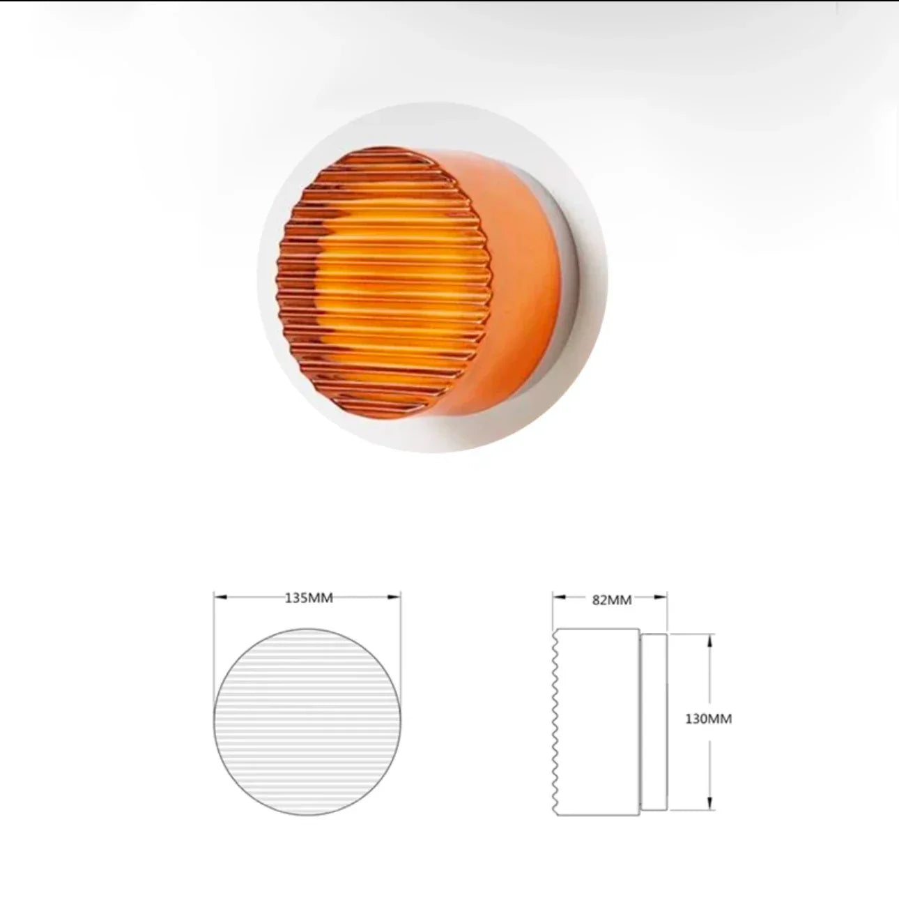 DecorBites™ Glass Sconce LED Wall Lamp for Luxury Living Room & Bedroom